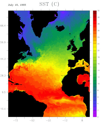 North Atlantic Sea Surface Temperature