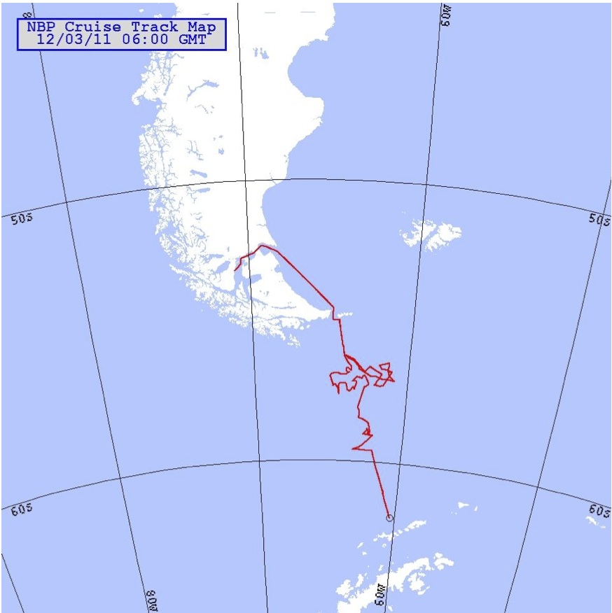 Cruise track map